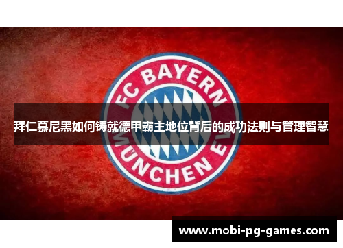 拜仁慕尼黑如何铸就德甲霸主地位背后的成功法则与管理智慧